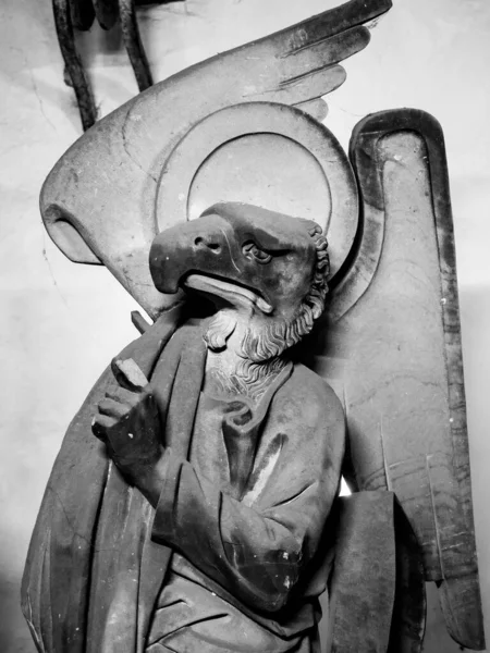 Esculturas Sobre Temas Religiosos Talladas Artísticamente Piedra Hace Muchos Años — Foto de Stock