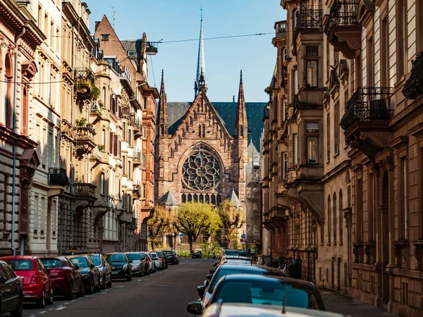 Hoofdartikel April 2020 Straatsburg Frankrijk Lege Straten Van Stad Straatsburg — Stockfoto