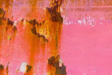 Metal üzerinde pas ve aşınma.