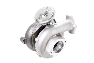 yeni Turbo araba motoru göl kenarında hafif bir arka plan üzerinde