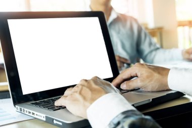 Takım iş süreci. genç iş yöneticileri ekip ile yeni çalışma