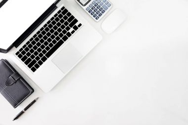 Üstten Görünüm iş Ofis Masası 