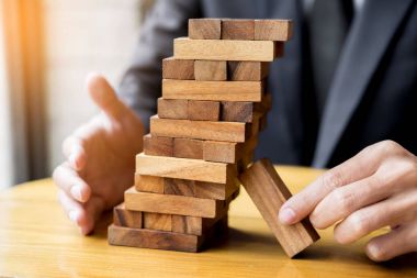 İş kavramı planlama, risk ve servet stratejisinde