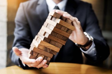 İş kavramı planlama, risk ve servet stratejisinde
