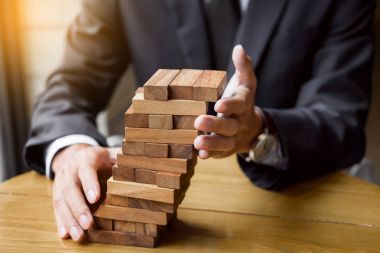 İş kavramı planlama, risk ve servet stratejisinde