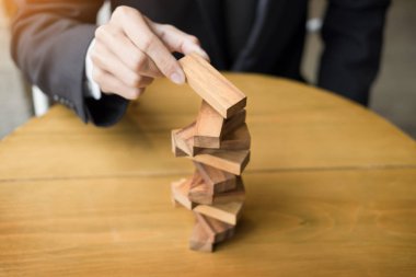 İş kavramı planlama, risk ve servet stratejisinde