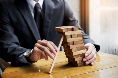 İş kavramı planlama, risk ve servet stratejisinde