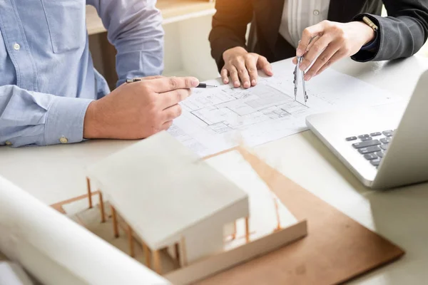 Plan de dibujo del ingeniero — Foto de Stock