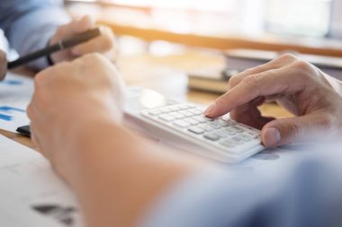 Yönetici iş adam Mali Müfettiş ve sekreter mak