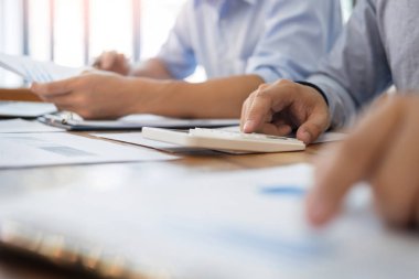 Yönetici iş adam Mali Müfettiş ve sekreter mak