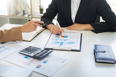 Yönetici iş adam Mali Müfettiş ve sekreter mak