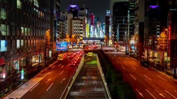 Shimbashi Japonsko Února 2019 Time Lapse Video Tokyo Road Shimbashi — Stock video