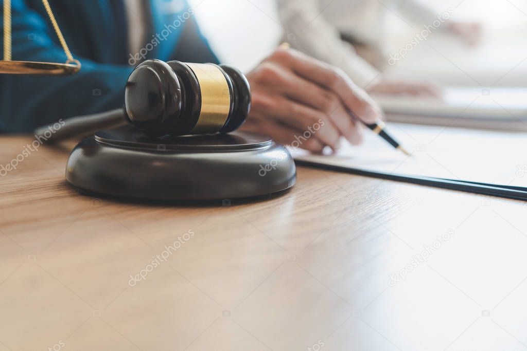lawyer lawsuit notary consultation or discussing negotiation leg