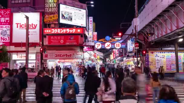 Vídeo Tóquio Ueno Tóquio Japão Novembro 2019 Vídeo Lapso Tempo — Vídeo de Stock