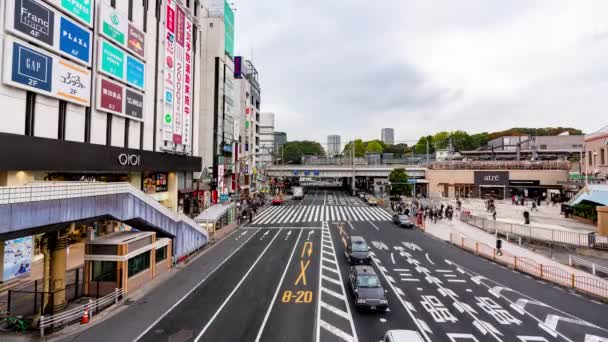 Ueno Tóquio Japão Novembro 2019 Time Lapse Vídeo Street Front — Vídeo de Stock