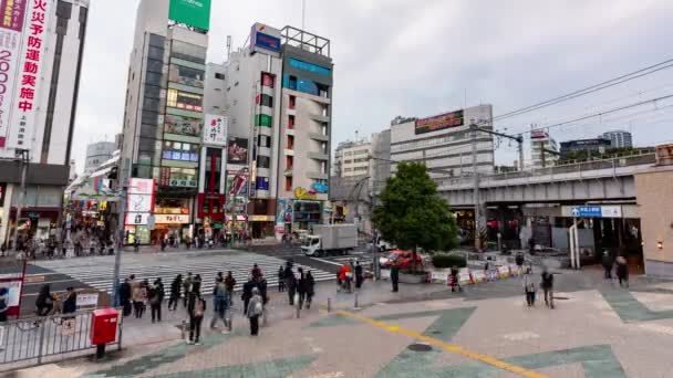 Ueno Tóquio Japão Novembro 2019 Time Lapse Vídeo Street Front — Vídeo de Stock