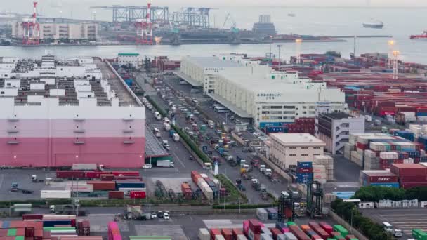 Ginza Tokyo Japon Novembre 2019 Vidéo Time Lapse Working Port — Video
