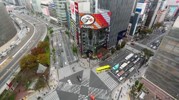 Ginza Tokio Japonia Listopada 2019 Time Lapse Video Pieszych Turystów — Wideo stockowe