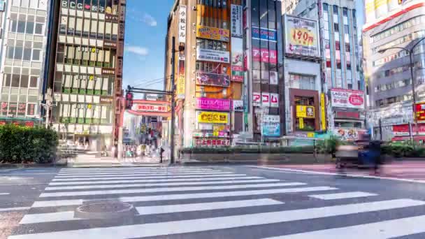 Shinjuku Tóquio Japão Novembro 2019 Time Lapse Vídeo Kabukicho Night — Vídeo de Stock
