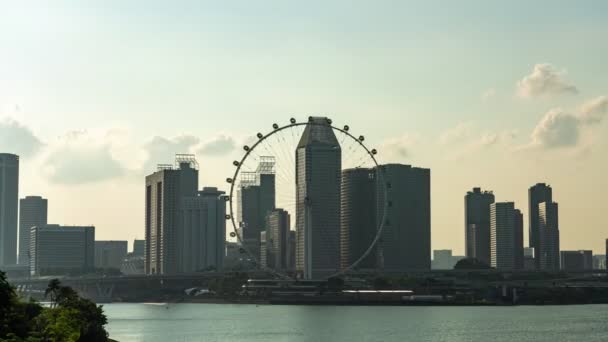 Сингапур Сингапур Августа 2019 Года Видео Удивительной Красивой Пристань Яхт — стоковое видео