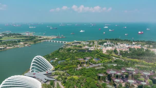 Singapore City Singapore August 2019 Time Lapse Video Futuristic View — Videoclip de stoc