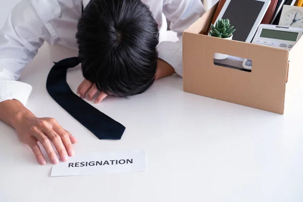 Employees Who Intend Quit Work Resignation Letters Quit Change Job — Stock Photo, Image