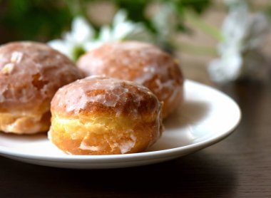 Çörek koyu arka plan