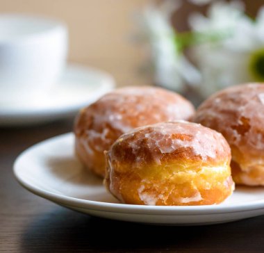 Çörek koyu arka plan