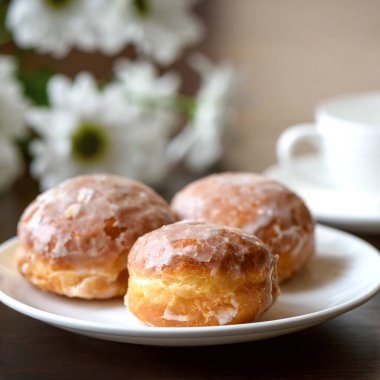 Çörek koyu arka plan