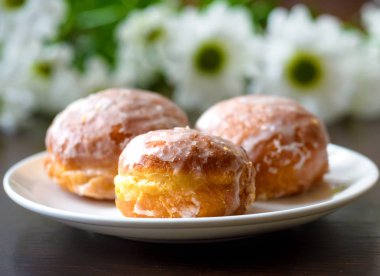 Çörek koyu arka plan