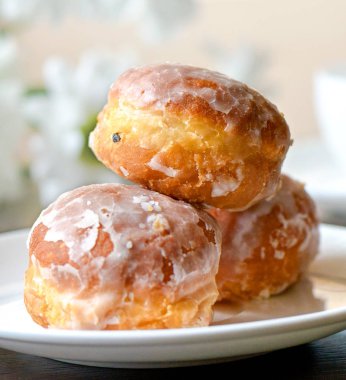 Çörek koyu arka plan