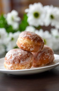 Çörek koyu arka plan