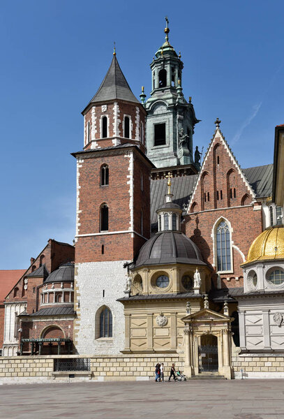 Cathedral on a Wawel Hill in Krakow, Poland