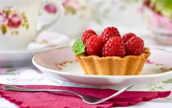 Rasberry Mini Tart Cake — Stock Photo, Image