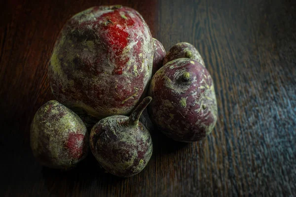 Table Plate Fresh Beets Store — Stock Photo, Image