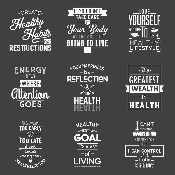 Sağlık. Tipografi tırnak.