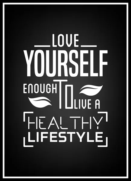 Health quote. Typographical Poster. — Stock Vector