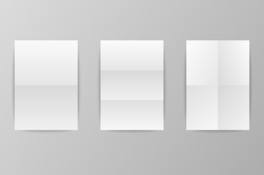 Buruşuk katlanmış kağıt parçaları