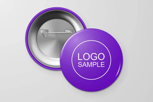 Blank button badge. — Stock Vector