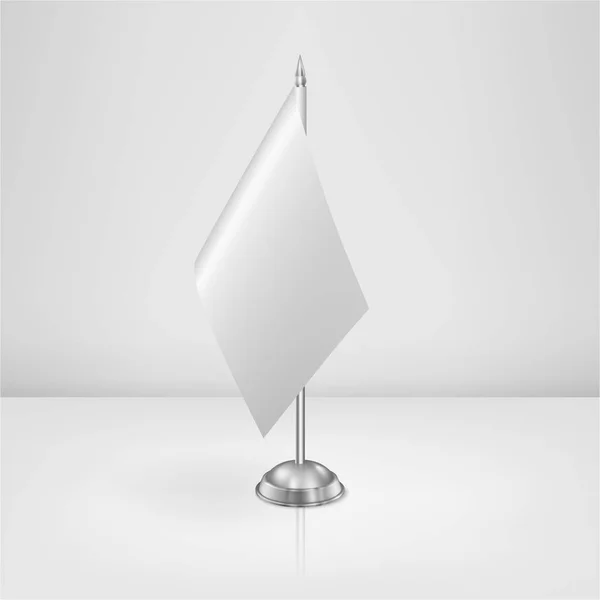 Modèle vectoriel de drapeau de petite table avec réflexion . — Image vectorielle