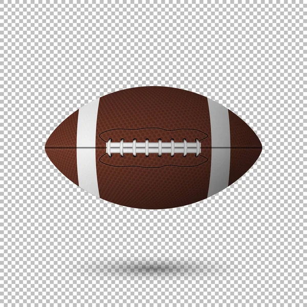 Vector realistische vliegende voetbal close-up geïsoleerd op transparante achtergrond. Ontwerpsjabloon in Eps10. — Stockvector