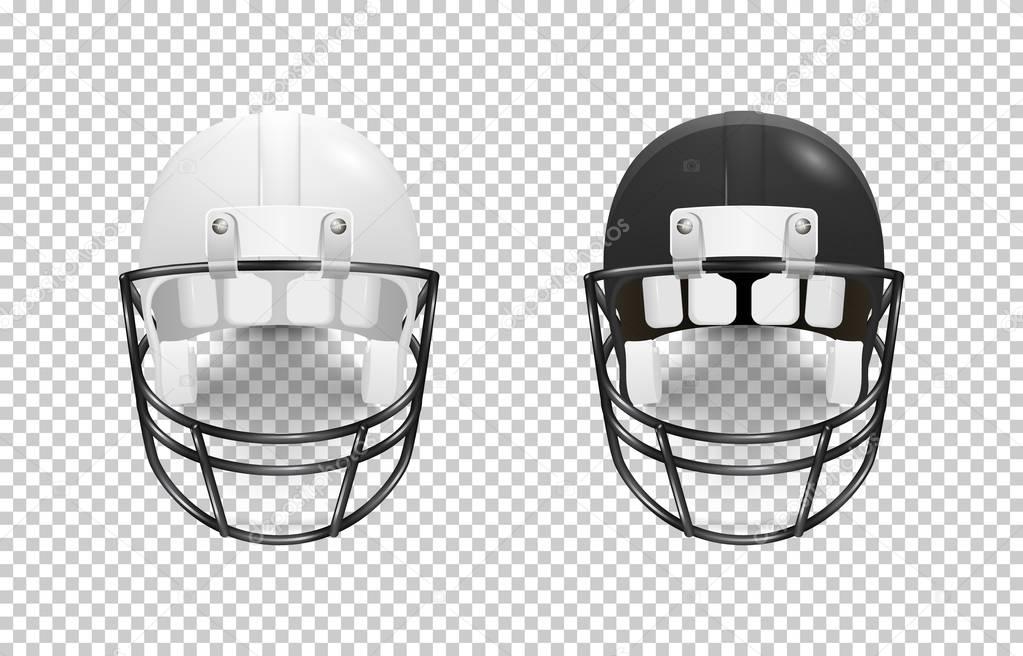 Download Front view football helmet template | Realistic classic ...