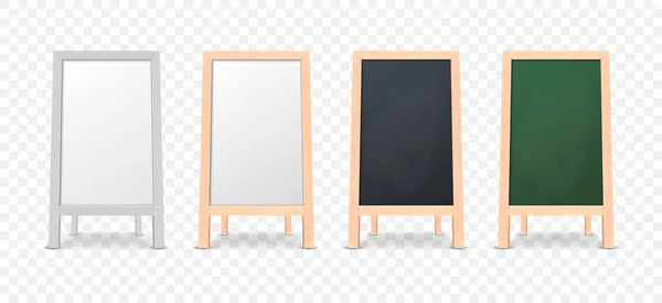 Icône de menu réaliste annonce Conseil mis isolé sur fond transparent. Restaurant propre fond de tableau noir en plein air. Maquette d’ardoise pour menu du restaurant. Vue de face. Vector stock. — Image vectorielle