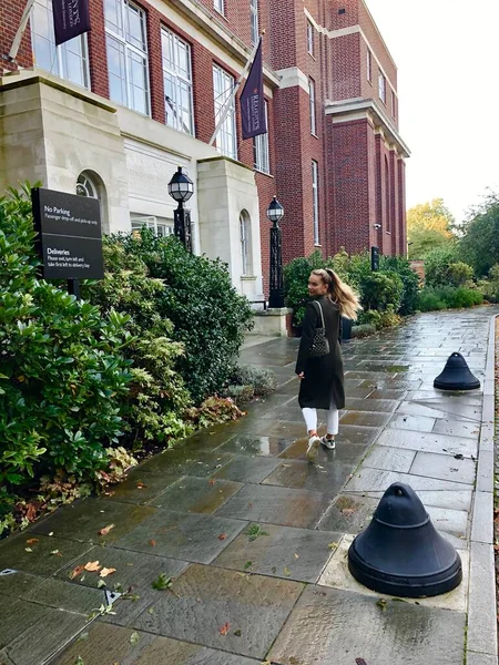 Londra - 15 Nisan 2020: Regents Üniversitesi harika Regents Park merkezli özel bir kuruluştur.