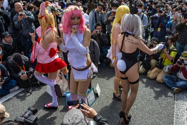 Osaka Japán 2018 Március Nipponbashi Street Festa Színes Cosplay Anime — Stock Fotó