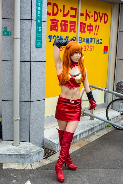 Osaka Japonia Marca 2018 Nipponbashi Street Festa Kolorowy Festiwal Cosplay — Zdjęcie stockowe