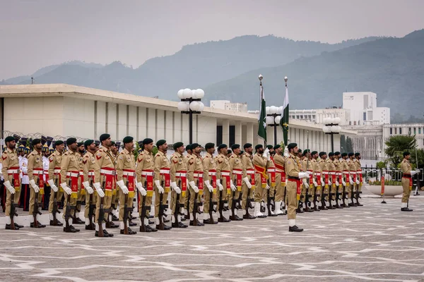 Islamabad Pakistán Noviembre 2015 Batallón Guardia Honor Del Ejército Pakistán — Foto de Stock