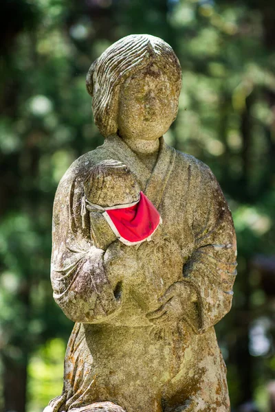 Buddhistische Skulptur Auf Dem Okunoin Friedhof Koyasan Mount Koya Unesco — Stockfoto