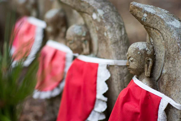 Buddhista Szobrok Okunoin Temetőben Koyasan Hegyen Koya Unesco Világörökségi Helyszín — Stock Fotó