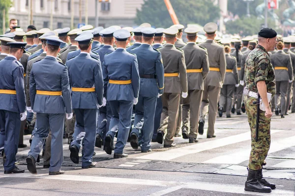 Belgrade Serbie Septembre 2018 Promotion Des Jeunes Officiers Armée Serbe — Photo